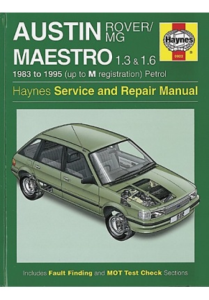 AUSTIN/MG/ROVER MAESTRO 1.3 ET 1.6 PETROL 1983-1995