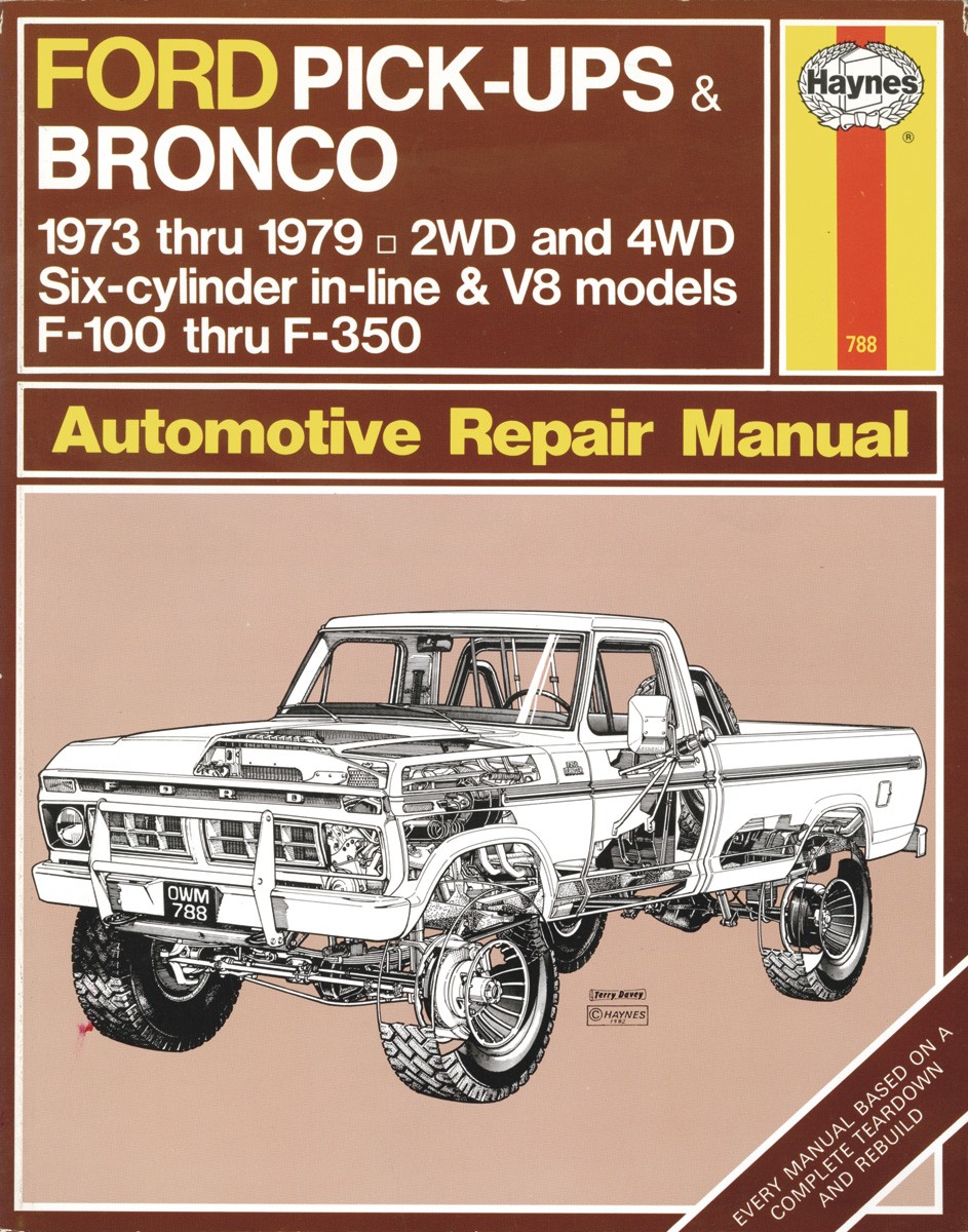Ford pick-ups & bronco 73-79 haynes 788