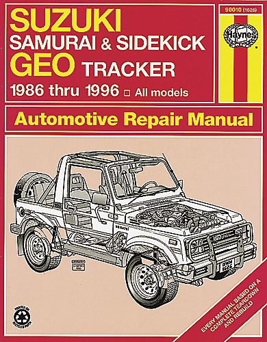 Suzuki Samurai, Sidekick, x90 & Vitara, Geo & Chevrolet tracker 1986-2001