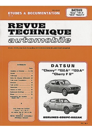 DATSUN CHERRY 100 A, 120 A ET F II 1972-1979