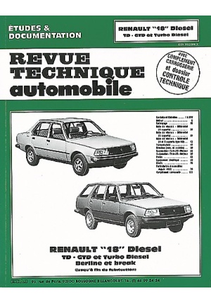 RENAULT 18 DIESEL & TURBO DIESEL 1980-1986