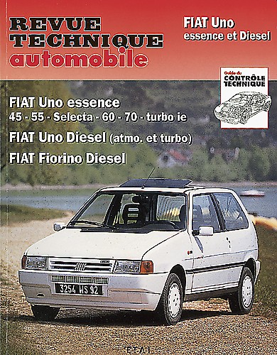 FIAT UNO E JUSQU'A 1995 - D & TD JUSQU'A 90 - FIORINO D 1988-1990