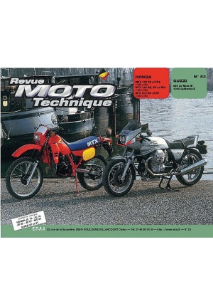 Honda mbx 125f-mtx 125/200r (1983 à 1987) - guzzi 850 le mans iii - 1000 california ii