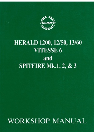 Triumph Spitfire MK 1, 2, 3 & Herald 1200, 12/50, 13/60 & Vitesse