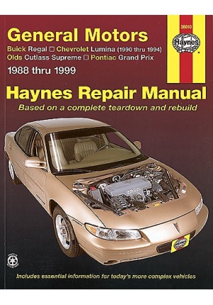 GM BUICK REGAL, CHEVROLET LUMINA, OLDSMOBILE CUTLASS SUPREME & PONTIAC GRAND PRIX 1988-2002