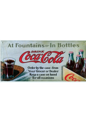Plaque métal Coca-Cola