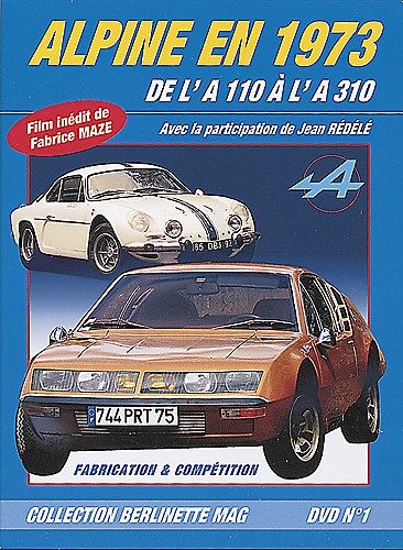 DVD ALPINE EN 1973 DE L'A110 À L'A310