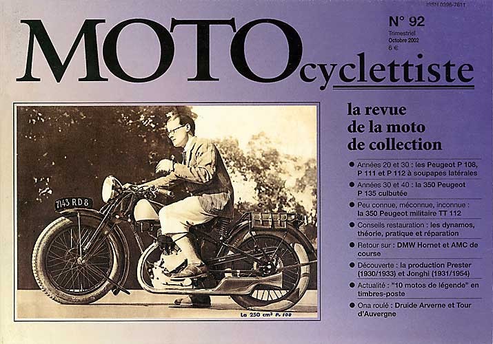 Motocyclettiste N°92