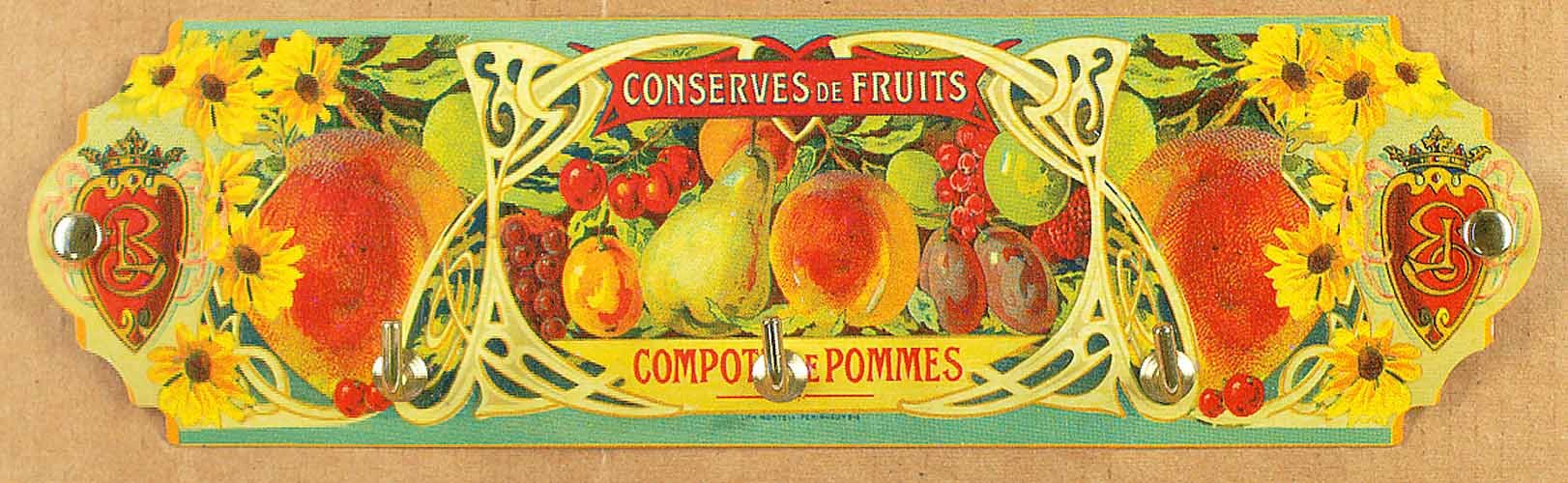 Accroche-serviettes conserve de fruits