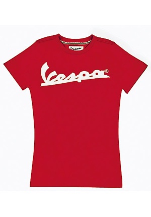 Tee-shirt Vespa femme rouge
