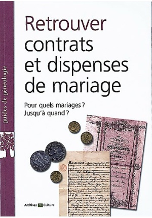 Retrouver contrats et dispenses de mariage