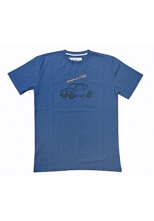 Tee-Shirt Fiat Nuova 500 Bleu