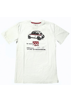 Tee-shirt Fiat Nuova 500 Sport écru