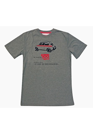 Tee-shirt Fiat Nuova 500 Sport gris