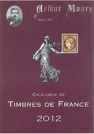 Catalogue de timbres de France 2012