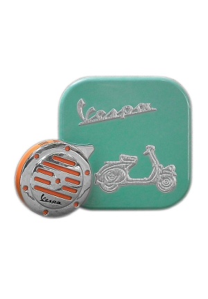 Briquet Vespa orange Klaxon