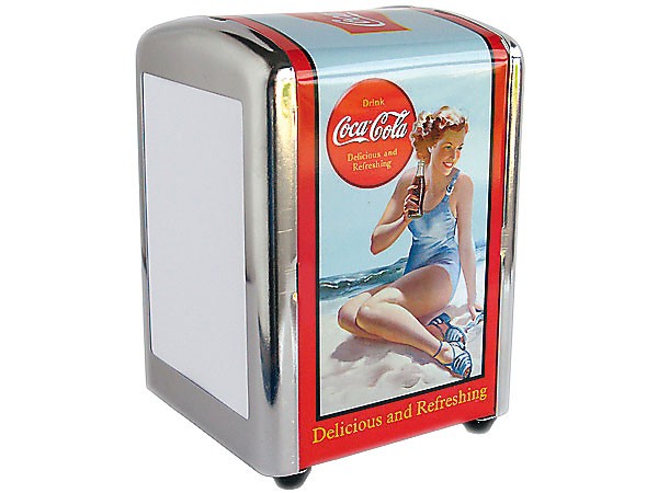 Distributeur de serviettes Coca-Cola Pin-Up