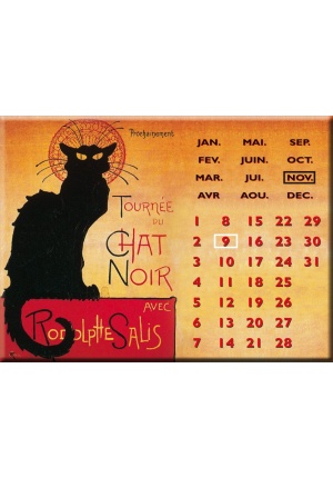 Calendrier perpétuel Tournée du Chat Noir