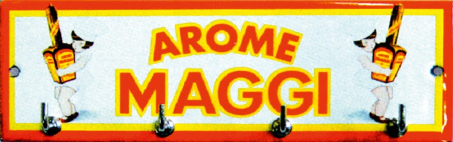 Accroche-torchons émaillé Maggi