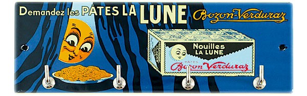 Accroche-torchons émaillé Pâtes La Lune