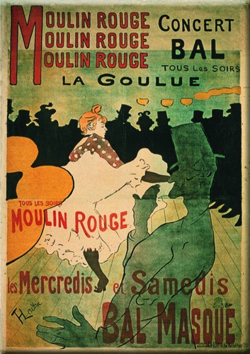 Plaque métal Moulin Rouge