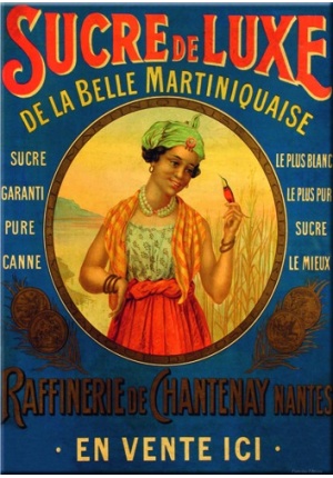 Plaque métal Sucre Belle Martiniquaise