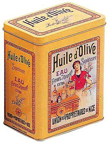 Boîte métal Huile d'olive