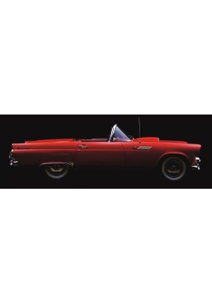 Affiche Ford Thunderbird convertible 1955