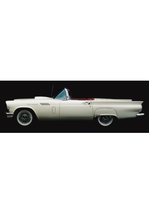 Affiche Ford Thunderbird convertible 1957