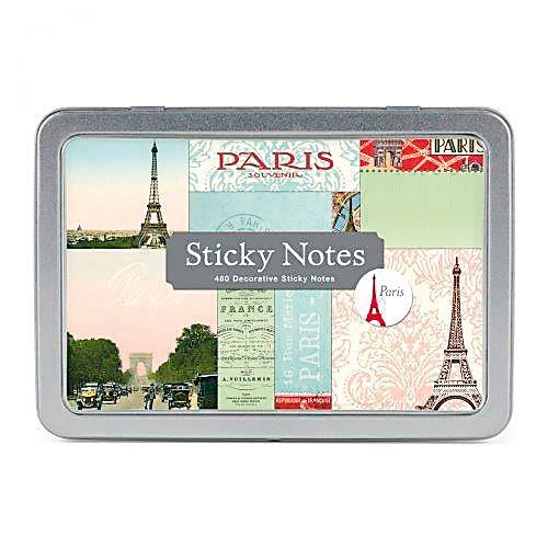 Boite metal sticky notes paris