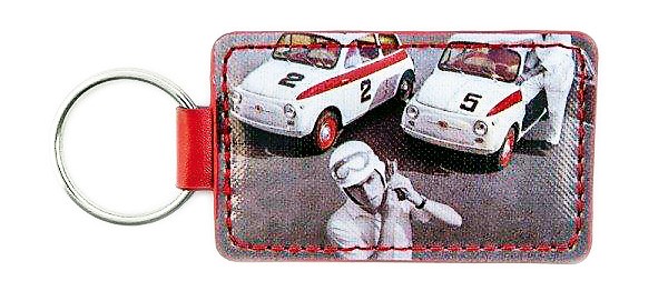 Porte-clés Fiat 500 rouge