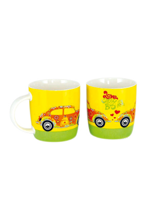 Mug VW Beetle flower