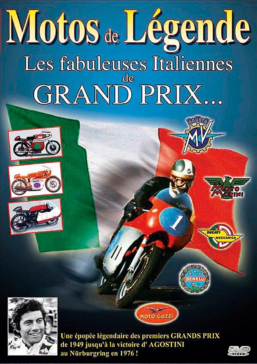 DVD Motos de légende Les fabuleuses italiennes