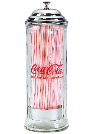 Distributeur de pailles Coca-Cola