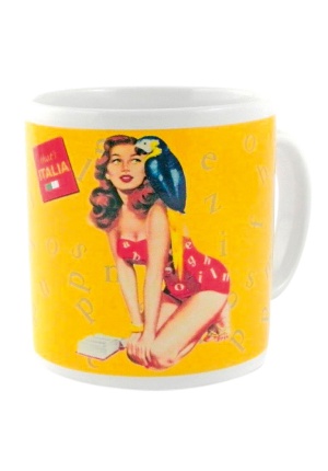 Mug pin up jaune