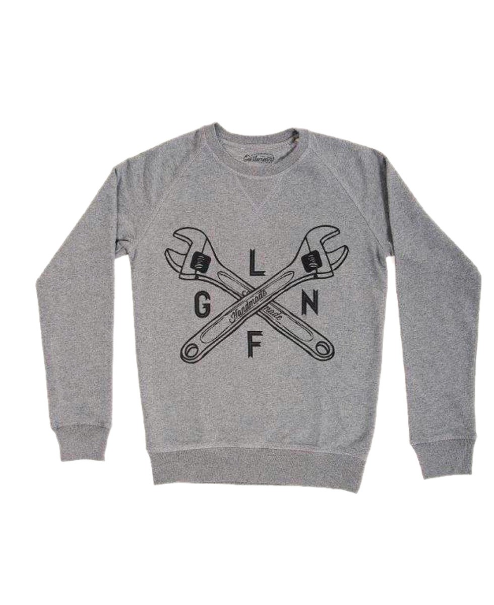 Sweat clés à molette gris taille xxl