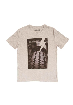 Tee-shirt pneu gris chiné