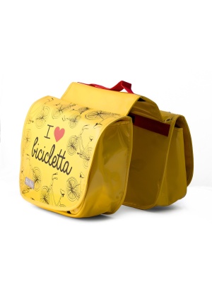Sacoche de porte-bagages vélo jaune