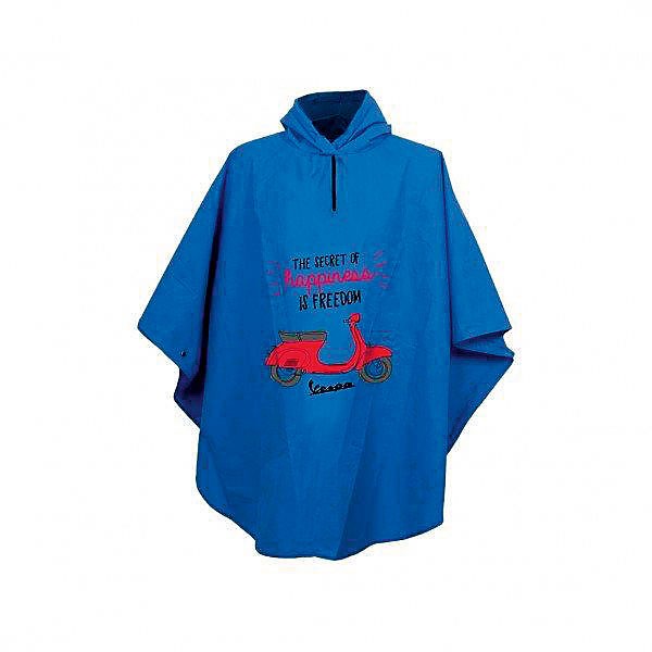 Poncho enfant Vespa bleu