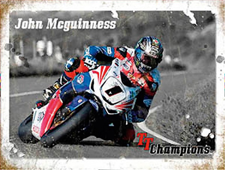 Plaque métal John McGuinness