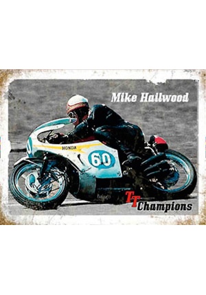 Plaque métal Mike Hailwood