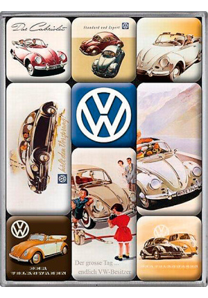 Lot de 9 magnets VW Cox Combi