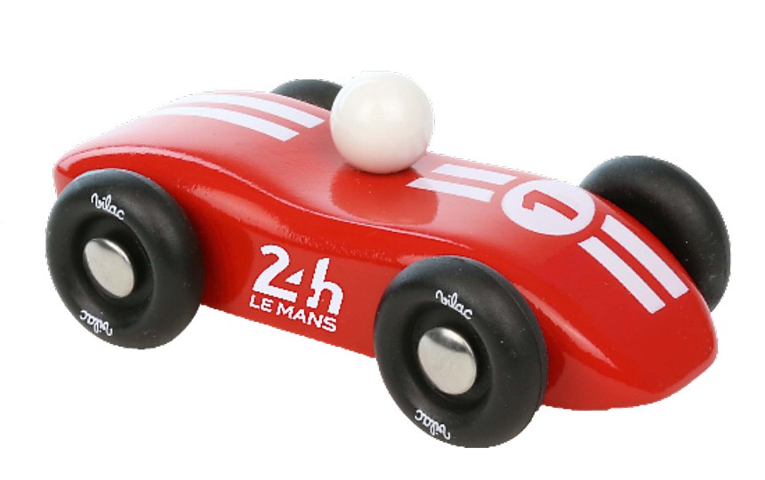 Voiture enfant en bois 24 H du Mans rouge