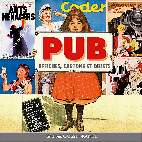 Pub affiches cartons et objets