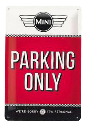 Plaque Mini parking only