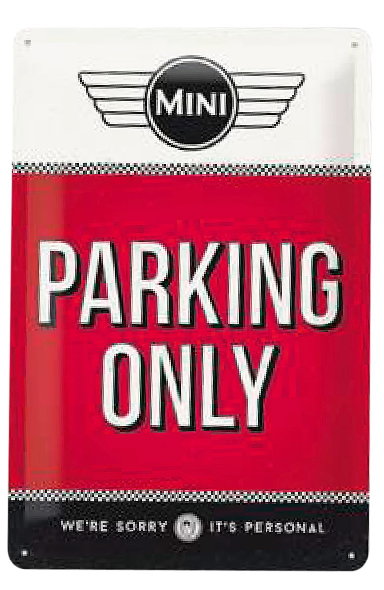 Plaque Mini parking only