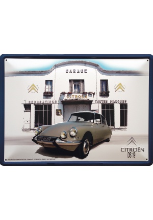 Plaque métal Citroën DS 19