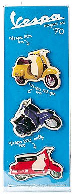 Lot de 3 magnets Vespa année 70