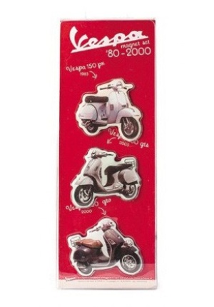 Lot de 3 magnets Vespa année 80-2000