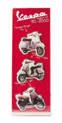 Lot de 3 magnets Vespa année 80-2000